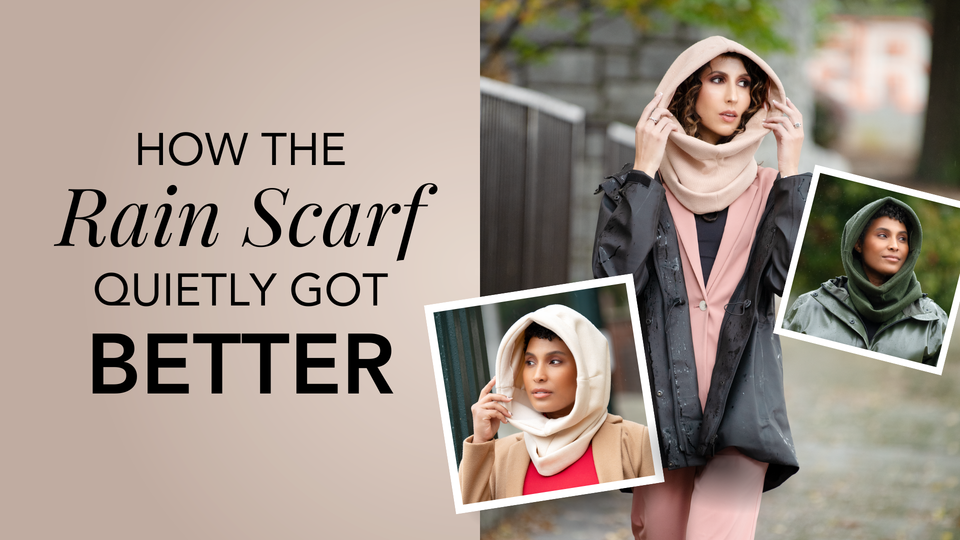 Founder Friday: The Details Matter. How the Rain Scarf quietly got better.