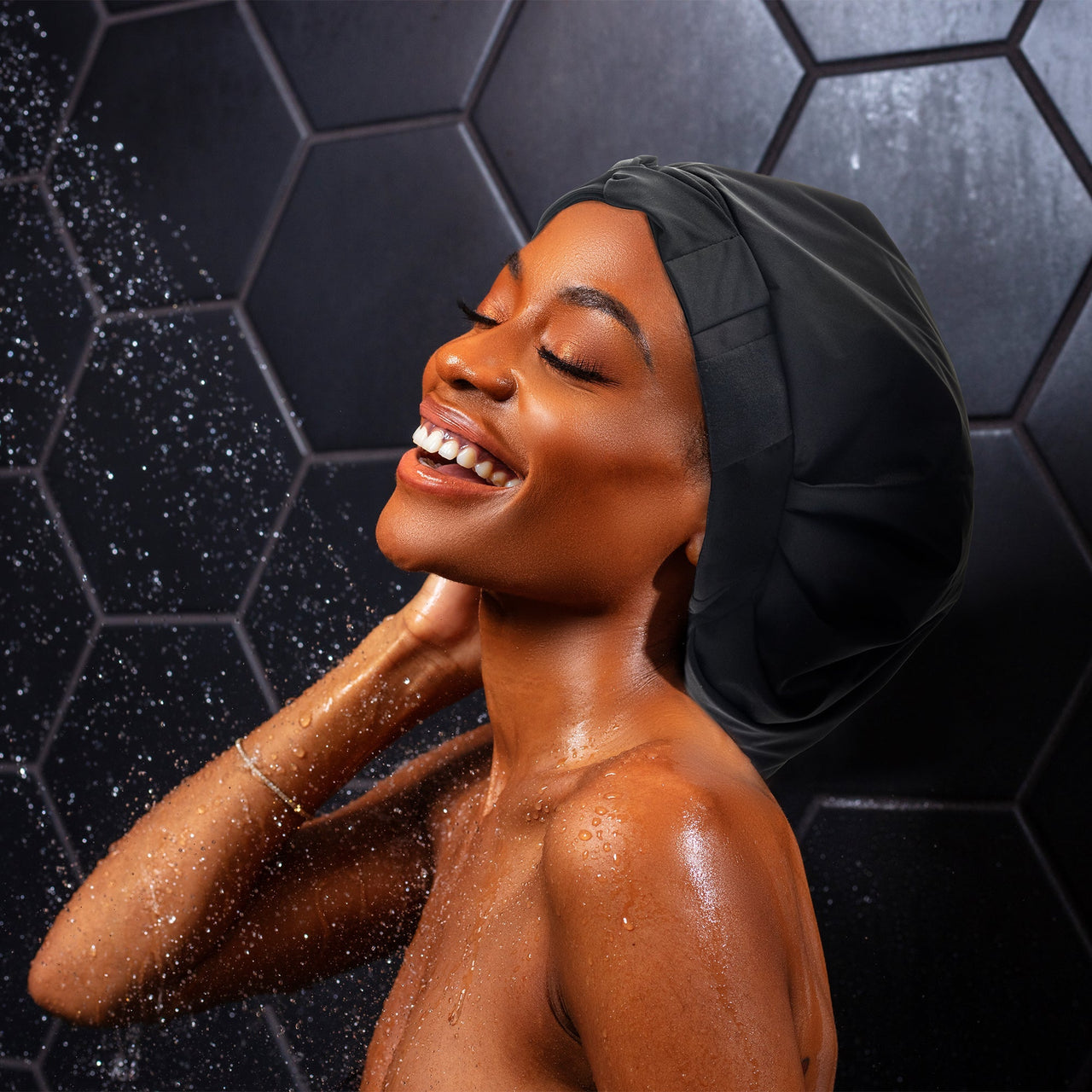 Hairbrella Satin-Lined Shower Cap