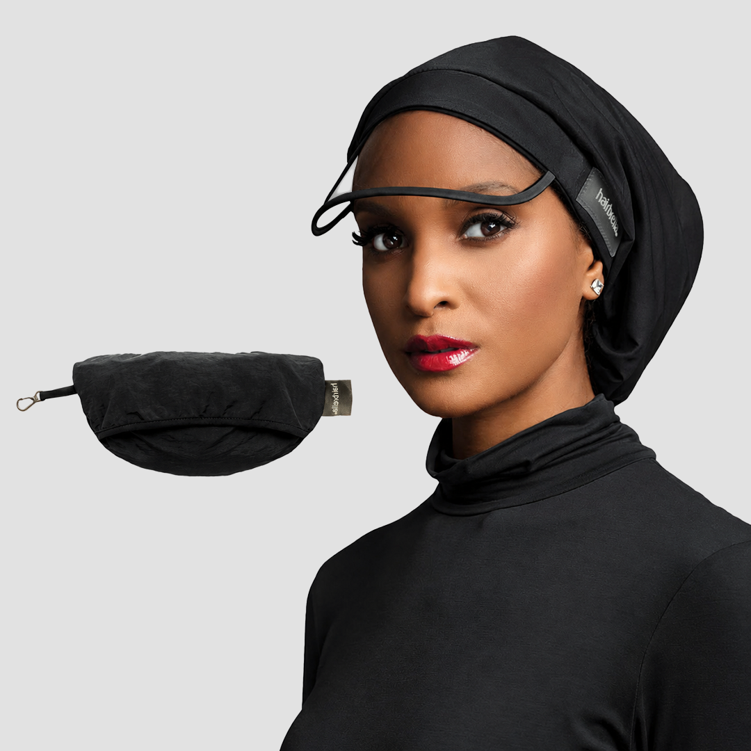 Hairbrella Satin-Lined, Waterproof Rain Hat