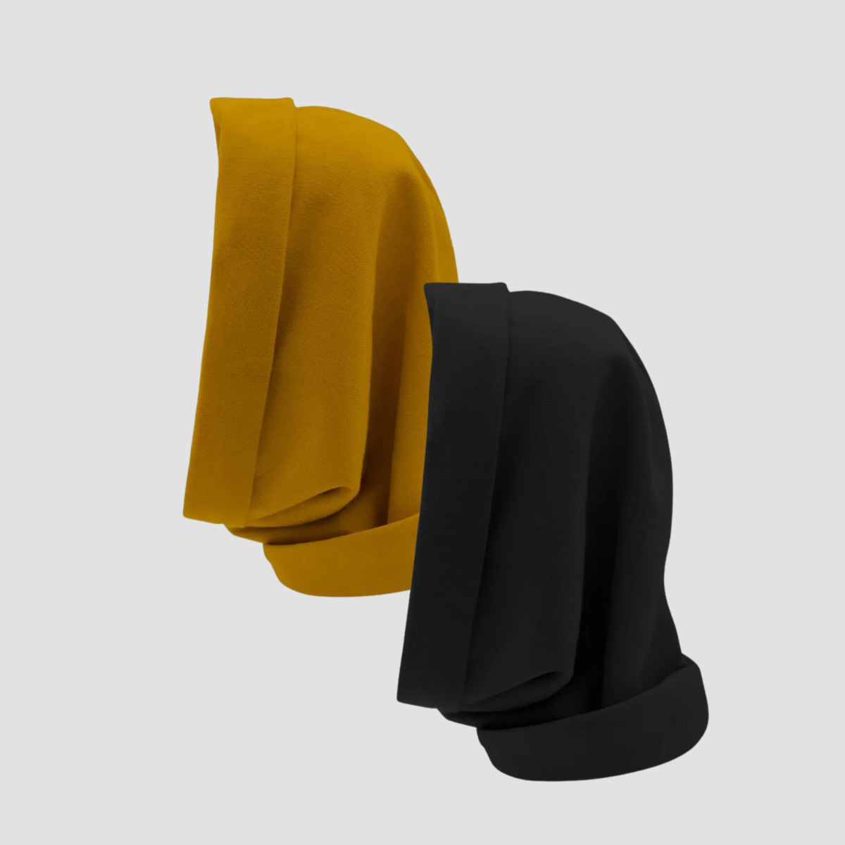 Satin Lined, Waterproof Infinity Rain Scarf - Bundle (2)