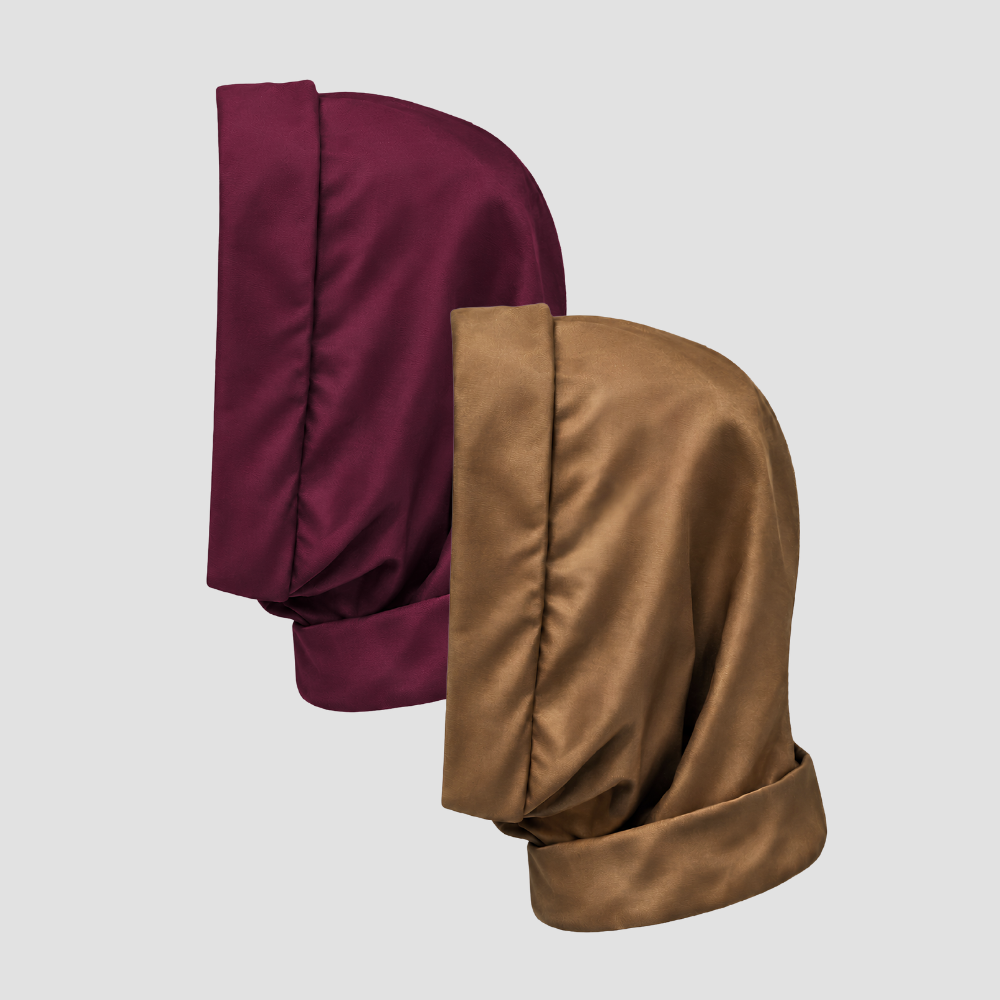 Hairbrella Satin-Lined, Waterproof, Packable Lite Rain Scarf - Bundle(2)