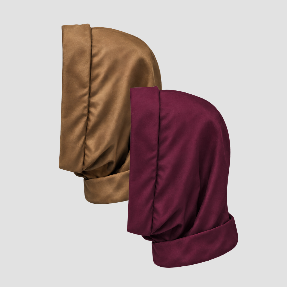 Hairbrella Satin-Lined, Waterproof, Packable Lite Rain Scarf - Bundle(2)