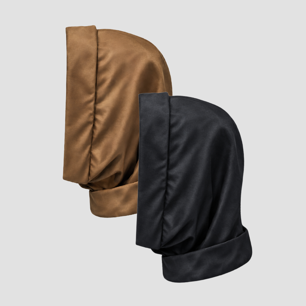 Hairbrella Satin-Lined, Waterproof, Packable Lite Rain Scarf - Bundle(2)