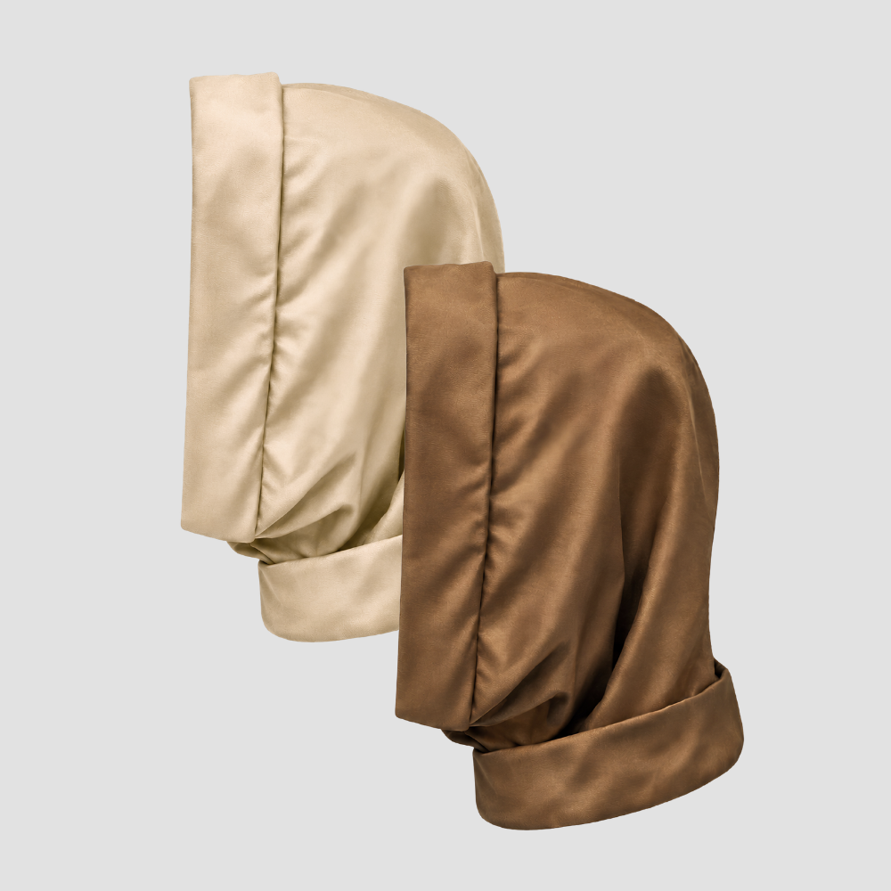 Hairbrella Satin-Lined, Waterproof, Packable Lite Rain Scarf - Bundle(2)