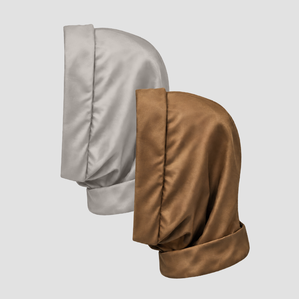 Hairbrella Satin-Lined, Waterproof, Packable Lite Rain Scarf - Bundle(2)