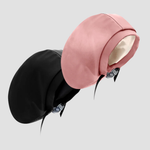 Satin-Lined Waterproof, Adjustable XL Swim Cap, Blush Bundle (2)