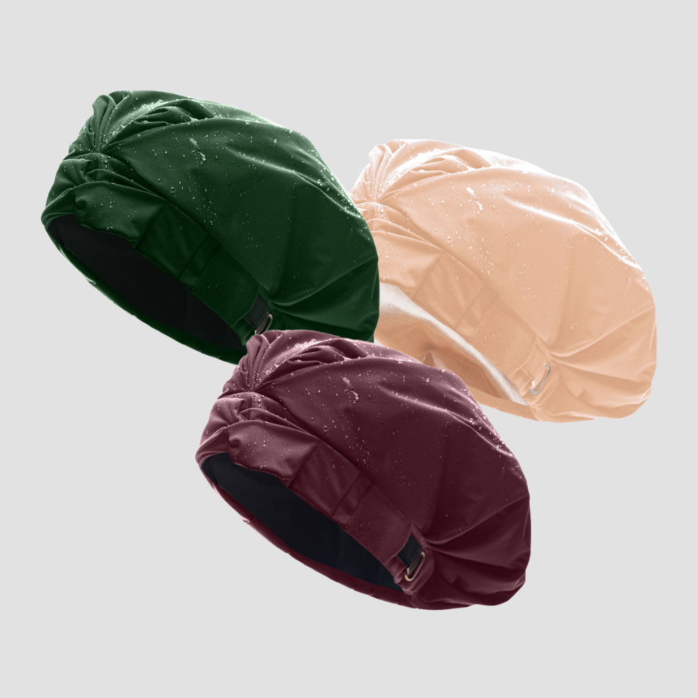 Hairbrella Satin-Lined Waterproof, Adjustable Shower Cap - Buy 3, Save an Extra $10
