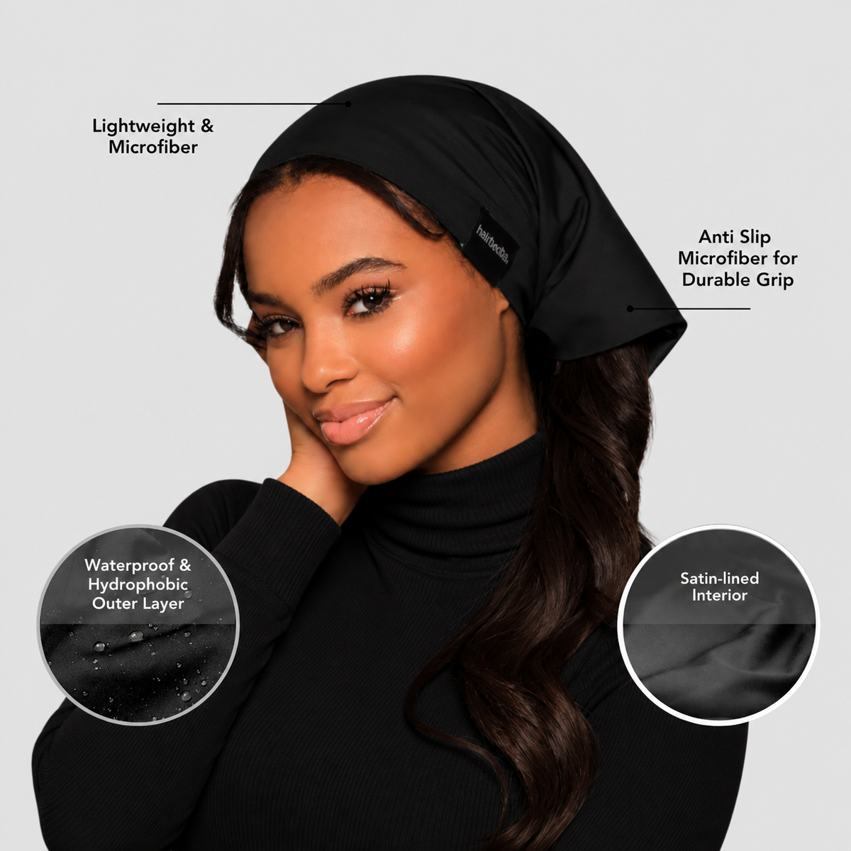 Waterproof,  Satin-Lined Bandana