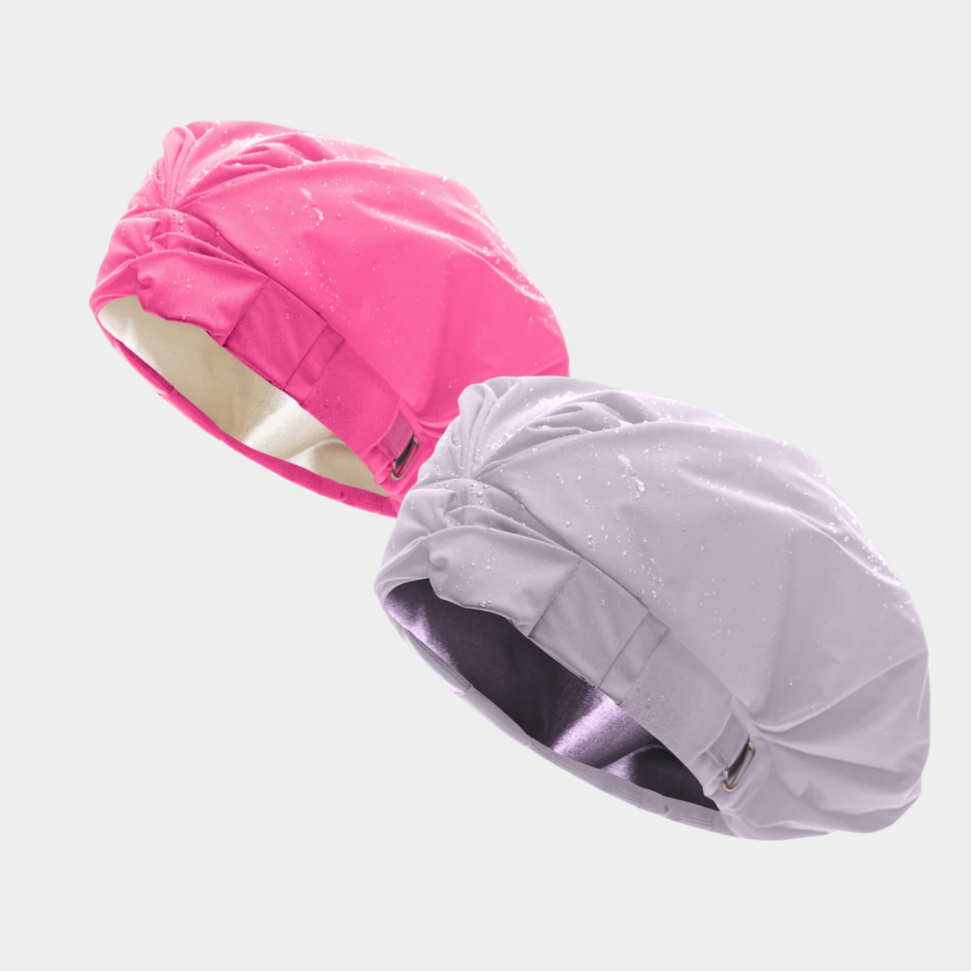 Hairbrella Satin-Lined Kids' Shower Cap Bundle (2)