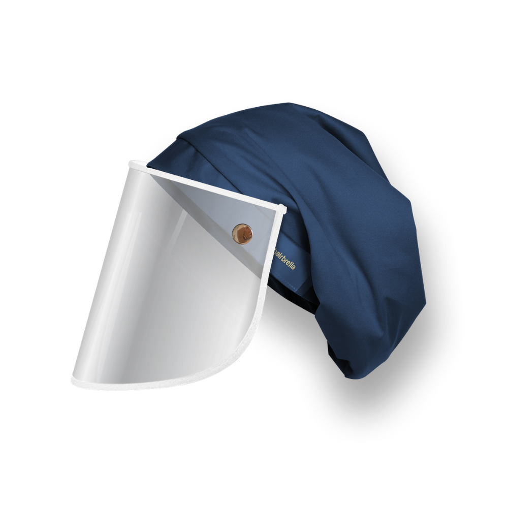 Hairbrella Pro Rain Hat + Face Shield